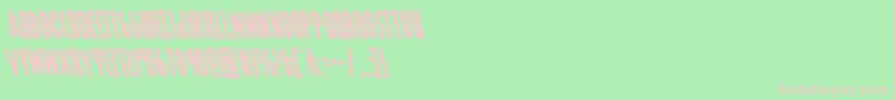 Czcionka grendelsmotherleft – różowe czcionki na zielonym tle