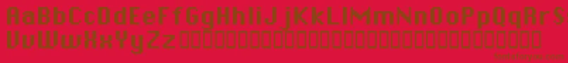 Chicpix Font – Brown Fonts on Red Background