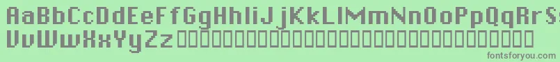 フォントChicpix – 緑の背景に灰色の文字