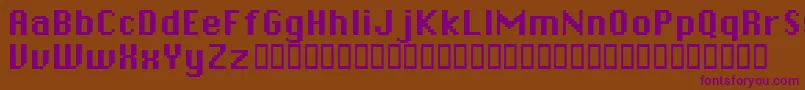 Chicpix Font – Purple Fonts on Brown Background