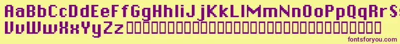 Chicpix Font – Purple Fonts on Yellow Background