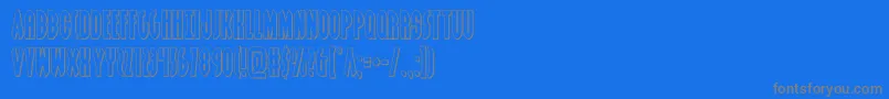 More about grendelsmotherout Font grendelsmotherout Font – Gray Fonts on Blue Background