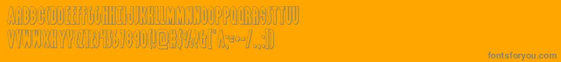 Подробнее о шрифте grendelsmotherout Шрифт grendelsmotherout – серые шрифты на оранжевом фоне