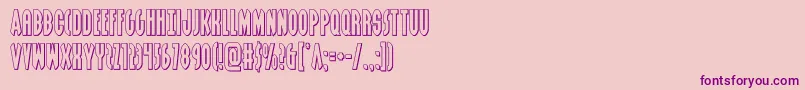 grendelsmotherout-Schriftart – Violette Schriften auf rosa Hintergrund