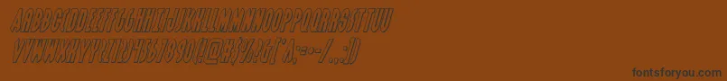 grendelsmotheroutital Font – Black Fonts on Brown Background