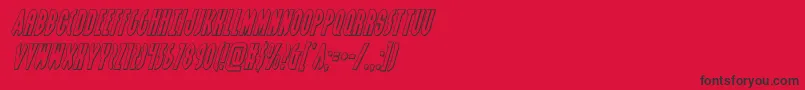 grendelsmotheroutital Font – Black Fonts on Red Background
