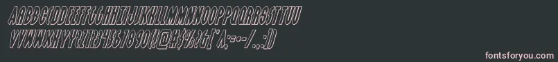 grendelsmotheroutital Font – Pink Fonts on Black Background
