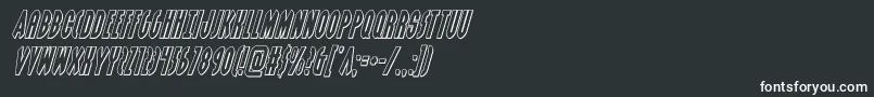 grendelsmotheroutital Font – White Fonts on Black Background
