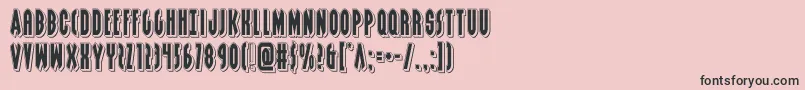 grendelsmotherpunch Font – Black Fonts on Pink Background