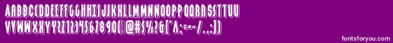 grendelsmotherpunch Font – White Fonts on Purple Background