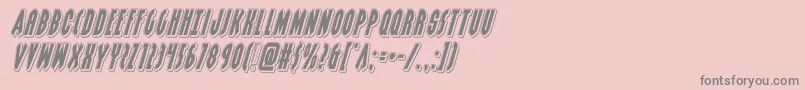 grendelsmotherpunchital-Schriftart – Graue Schriften auf rosa Hintergrund