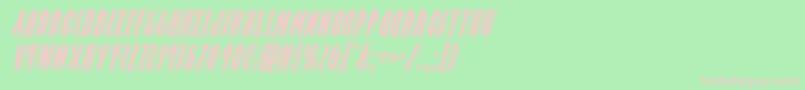 grendelsmotherpunchital Font – Pink Fonts on Green Background