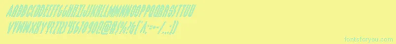 More about grendelsmothersuperital Font grendelsmothersuperital Font – Green Fonts on Yellow Background