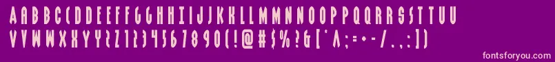 grendelsmothertitle Font – Pink Fonts on Purple Background