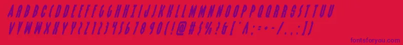 grendelsmothertitleital Font – Purple Fonts on Red Background