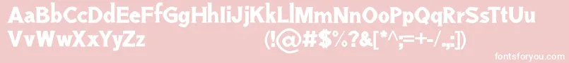 Gresan   Personal Use Only Font – White Fonts on Pink Background