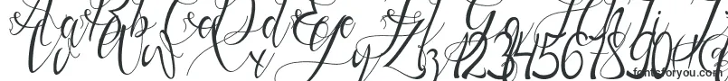 Шрифт Gresthine – каллиграфические шрифты
