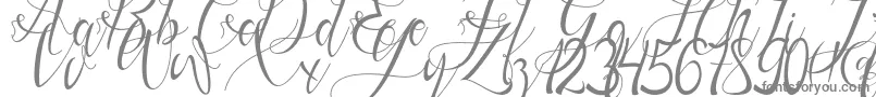 Gresthine-Schriftart – Graue Schriften auf weißem Hintergrund