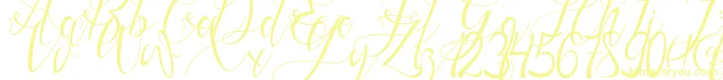 Gresthine-Schriftart – Gelbe Schriften