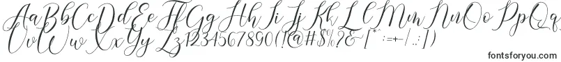 Шрифт Gresya – шрифты для подписи