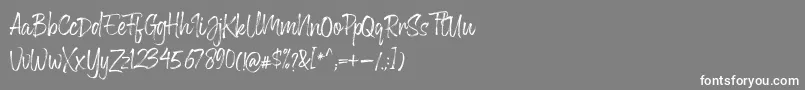 Greyfox Font – White Fonts on Gray Background