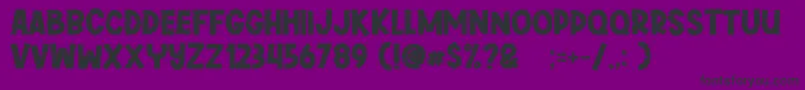 Шрифт Greywall – чёрные шрифты на фиолетовом фоне
