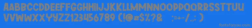 Greywall Font – Gray Fonts on Blue Background