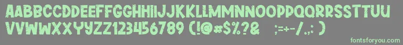 Greywall Font – Green Fonts on Gray Background