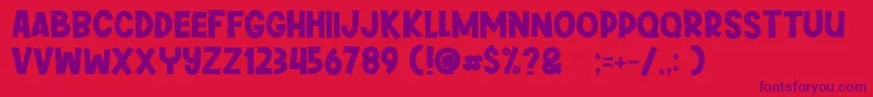 Greywall Font – Purple Fonts on Red Background