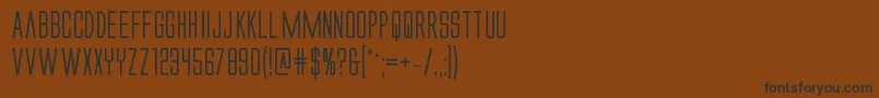 Alienleagueiibold Font – Black Fonts on Brown Background
