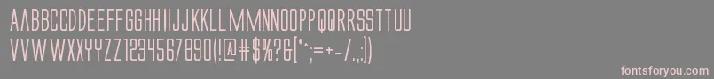 Alienleagueiibold Font – Pink Fonts on Gray Background