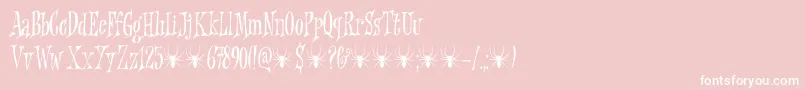 Griezelig DEMO Font – White Fonts on Pink Background