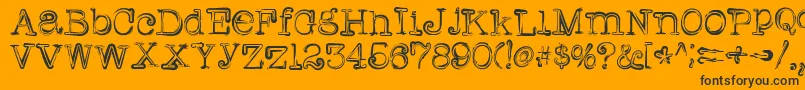 Griffin Font – Black Fonts on Orange Background