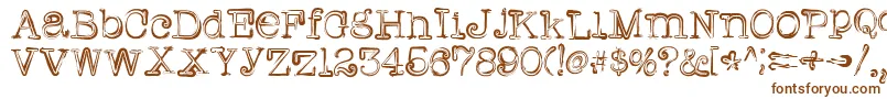 Шрифт Griffin – коричневые шрифты на белом фоне