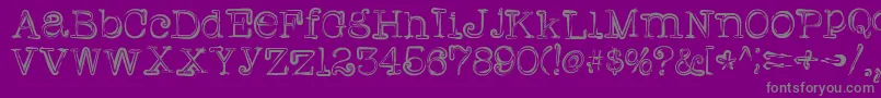 Griffin Font – Gray Fonts on Purple Background