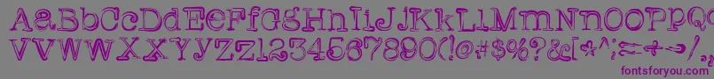 Шрифт Griffin – фиолетовые шрифты на сером фоне