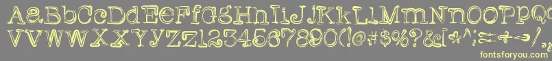 Griffin Font – Yellow Fonts on Gray Background