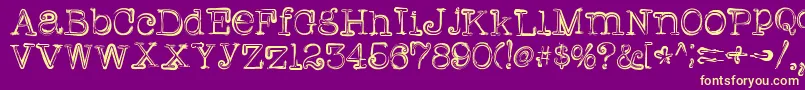 Griffin Font – Yellow Fonts on Purple Background