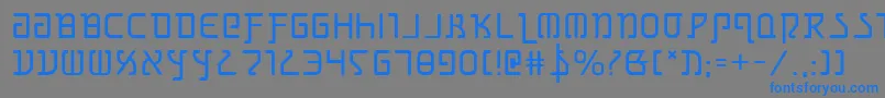 grimlord Font – Blue Fonts on Gray Background