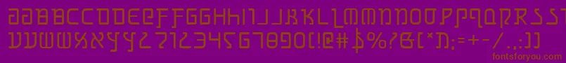 grimlord Font – Brown Fonts on Purple Background