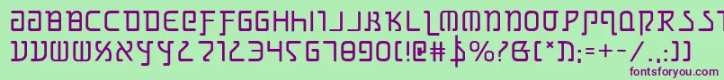 grimlord Font – Purple Fonts on Green Background