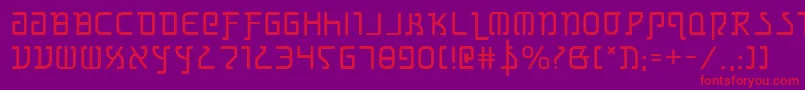 grimlord Font – Red Fonts on Purple Background