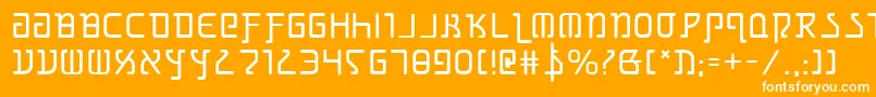 grimlord Font – White Fonts on Orange Background