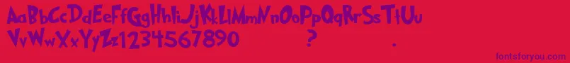 More about Grinched 2 0 DEMO Font Grinched 2 0 DEMO Font – Purple Fonts on Red Background