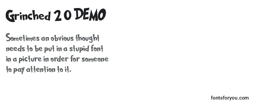 Review of the Grinched 2 0 DEMO Font