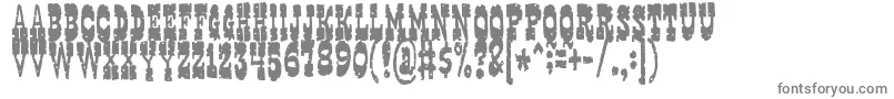 gringo-fontti – harmaat kirjasimet valkoisella taustalla