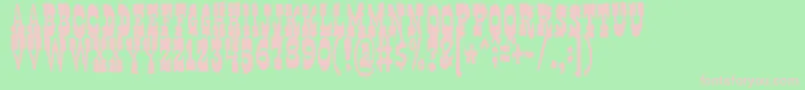 gringo Font – Pink Fonts on Green Background