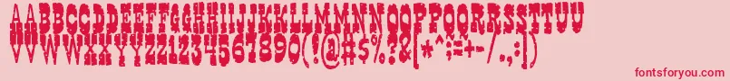 gringo Font – Red Fonts on Pink Background