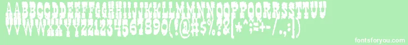 gringo Font – White Fonts on Green Background