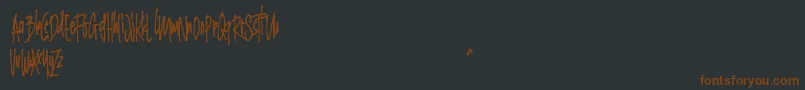 フォントGrinty FREE – 黒い背景に茶色のフォント